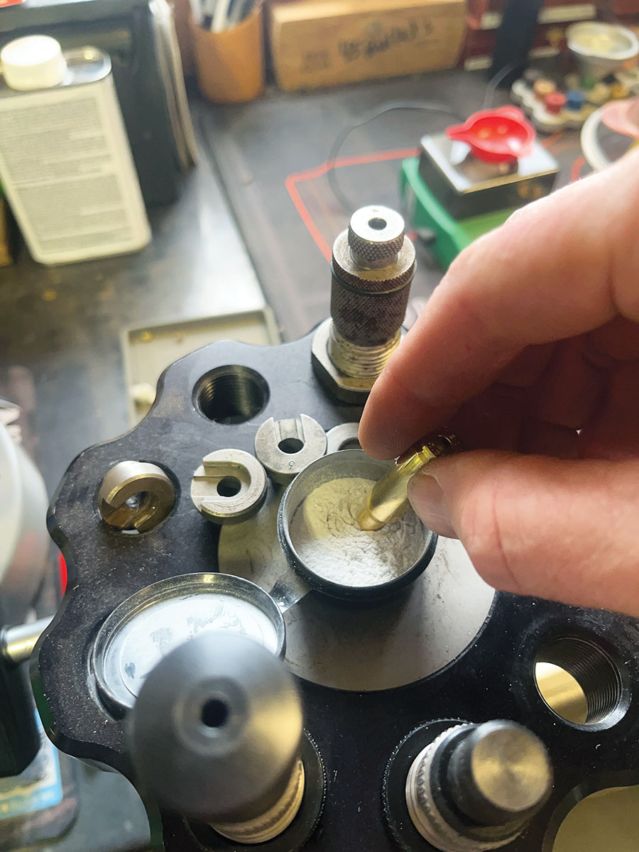 Lyman Dry Case Neck Lube was also tried by  Patrick while expanding 6.5 Grendel brass necks to 7mm. It worked nearly as well as the Unique case lube and did not require cleanup.